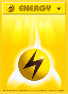 Lightning Energy Pokémon card, number 100