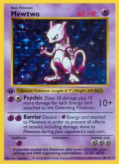 Mewtwo Pokémon card, number 10