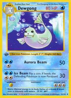 Dewgong Pokémon card, number 25