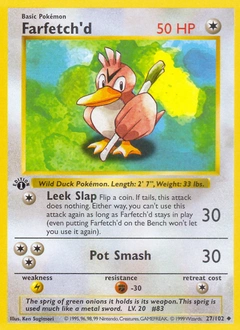 Farfetch'd Pokémon card, number 27
