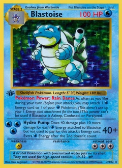 Blastoise Pokémon card, number 2