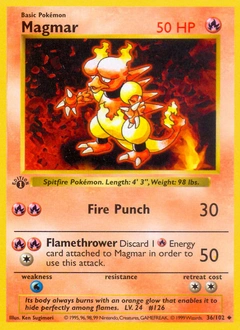 Magmar Pokémon card, number 36
