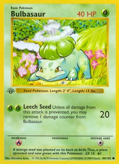 Bulbasaur Pokémon card, number 44