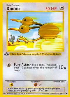 Doduo Pokémon card, number 48