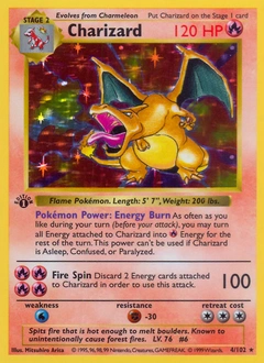 Charizard Pokémon card, number 4