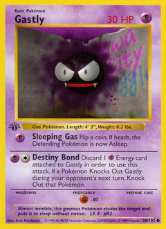 Gastly Pokémon card, number 50