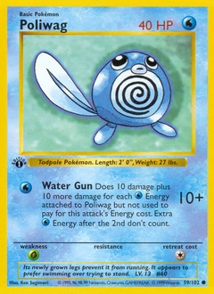 Poliwag Pokémon card, number 59