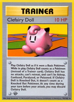 Clefairy Doll Pokémon card, number 70