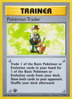 Pokémon Trader Pokémon card, number 77