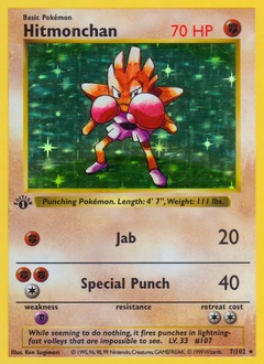 Hitmonchan Pokémon card, number 7