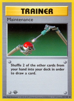 Maintenance Pokémon card, number 83