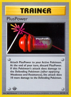 PlusPower Pokémon card, number 84