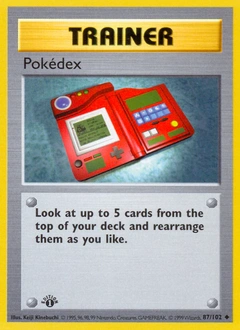 Pokédex Pokémon card, number 87