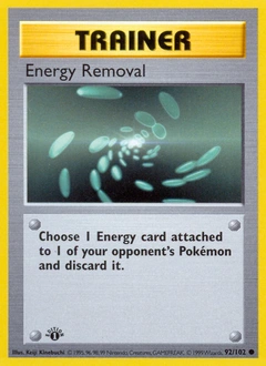 Energy Removal Pokémon card, number 92