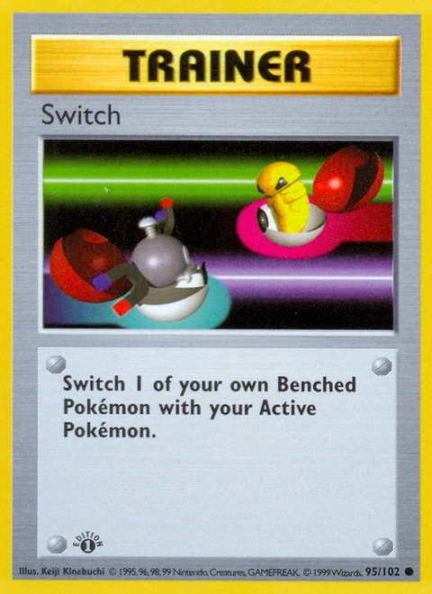 Switch Pokémon card from Base, number 95 (1st Edition print)
