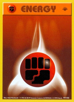 Fighting Energy Pokémon card, number 97