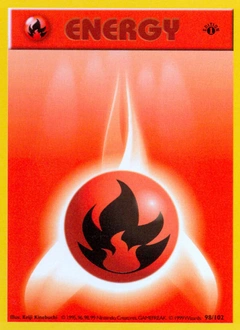 Fire Energy Pokémon card, number 98