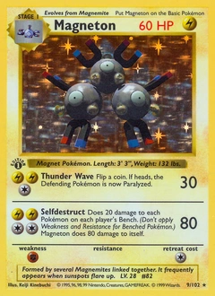 Magneton Pokémon card, number 9