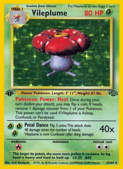 Vileplume Pokémon card from Jungle, number 15