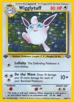 Wigglytuff Pokémon card from Jungle, number 16