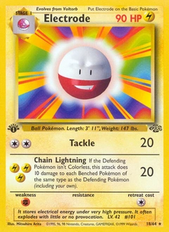 Electrode Pokémon card from Jungle, number 18