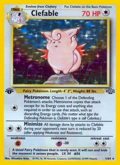 Clefable Pokémon card from Jungle, number 1