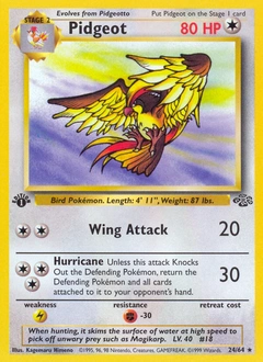 Pidgeot Pokémon card from Jungle, number 24