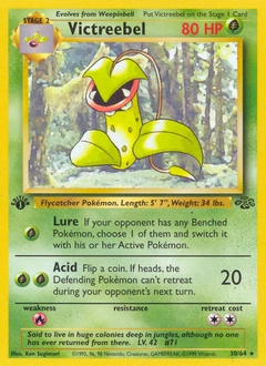 Victreebel Pokémon card from Jungle, number 30