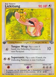 Lickitung Pokémon card from Jungle, number 38
