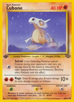 Cubone Pokémon card from Jungle, number 50