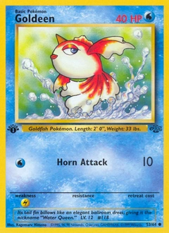 Goldeen Pokémon card from Jungle, number 53