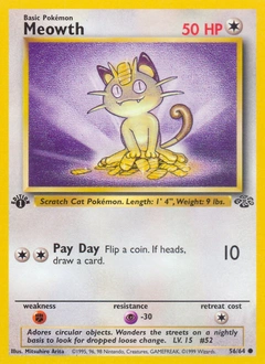 Meowth Pokémon card from Jungle, number 56