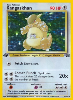 Kangaskhan Pokémon card from Jungle, number 5