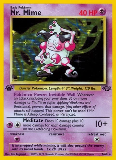 Mr. Mime Pokémon card from Jungle, number 6