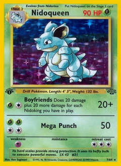 Nidoqueen Pokémon card from Jungle, number 7