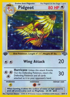 Pidgeot Pokémon card from Jungle, number 8