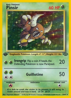 Pinsir Pokémon card from Jungle, number 9