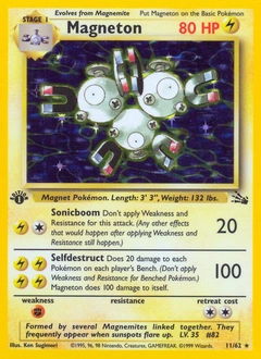 Magneton Pokémon card, number 11
