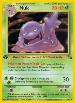 Muk Pokémon card, number 13