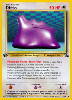 Ditto Pokémon card, number 18