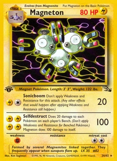 Magneton Pokémon card, number 26