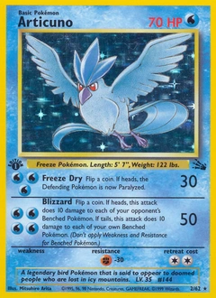 Articuno Pokémon card, number 2