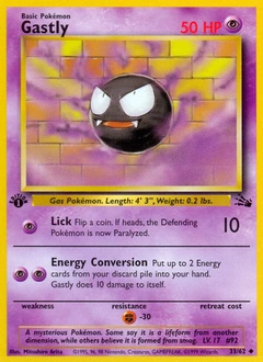 Gastly Pokémon card, number 33