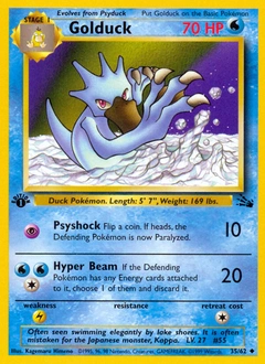 Golduck Pokémon card, number 35