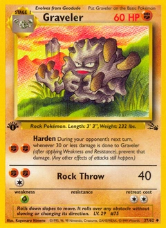 Graveler Pokémon card, number 37