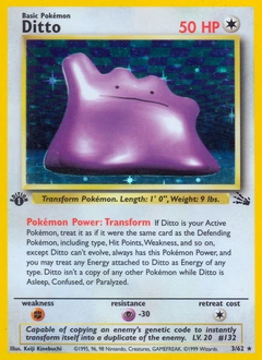 Ditto Pokémon card, number 3