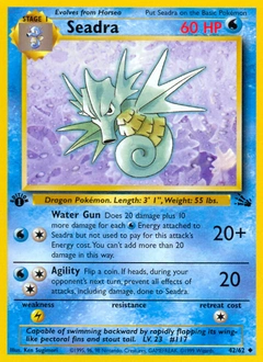 Seadra Pokémon card, number 42