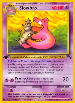 Slowbro Pokémon card, number 43