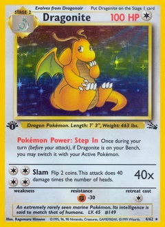 Dragonite Pokémon card, number 4