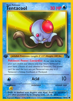 Tentacool Pokémon card, number 56